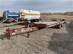 1997 Trail King TK40LP-2 T/A Flatbed Trailer W/Dovetail 