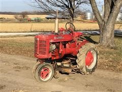 1944 Farmall B Culti-Vision 2WD Tractor W/Belly Mower 