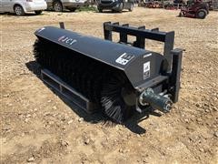 JCT 72” Broom Skid Steer Attachment 