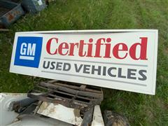 GM Certified Lighted Collectible Sign 
