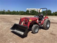 Mahindra 1626 HST MFWD Compact Utility Tractor W/Loader 
