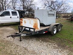 T/A Utility Trailer w/ 30kw Generator & Fuel Tank 