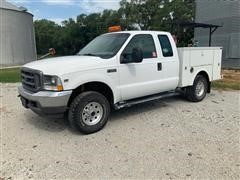 2002 Ford F250XL Super Duty 4x4 Extended Cab Service Truck 
