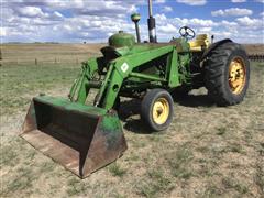 1962 John Deere 4010 Bareback 2WD Tractor W/Loader 