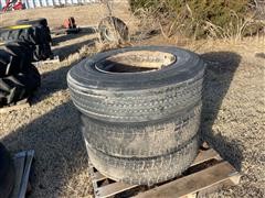 Michelin 275/80R22.5 Tires/Rim 