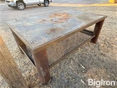 Shop Built Steel Bench 