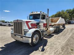 1986 Peterbilt 359 T/A Truck Tractor W/1980 42' Cook T/A Belly Dump Trailer 