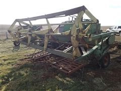 John Deere 800 Self Propelled Windrower & Trailer For Parts 