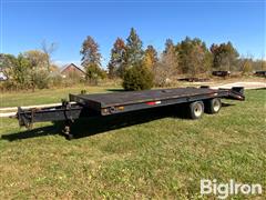 1992 Trail King TK20-2400 24' T/A Flatbed Trailer 