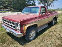 1978 GMC Sierra Grande 25 4x4 Pickup 