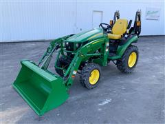 2022 John Deere 2025R MFWD Compact Utility Tractor W/Loader 