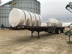1987 Lufkin F175 Flatbed Trailer With Water Tanks 