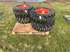 Titan 10-16.5 Tires On Kubota Skid Steer Rims 