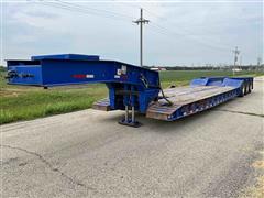 2012 Witzco Challenger RG50 Tri/A Detachable Ground-Bearing Lowboy Trailer 