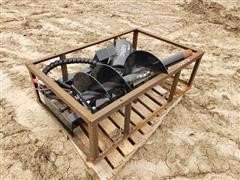 2020 AGROTK Post Hole Auger Skid Steer Attachment 