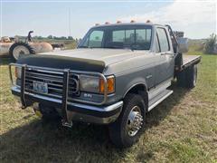 1991 Ford F450 2WD Flatbed Pickup 