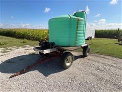 Water Tank On Trailer W/Pump 