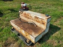 100-Gallon L-Shaped Transfer Tank W/Electric Pump 