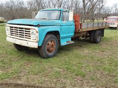 1976 Ford F600 S/A Flatbed Truck 
