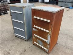 Stanley Vidmar Steel 4-Drawer Shop Storage Cabinets 