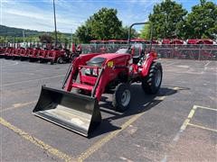 Mahindra 1640 MFWD Compact Utility Tractor W/Loader 