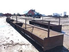 Bottomless Fence Line 20’x4’ Steel Feed Bunks 