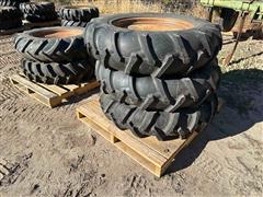 BKT & Firestone 11.2-24 Pivot Tires & Rims 