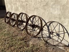Metal Wagon Wheels 