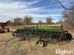 John Deere LZ1010 3 Section Hoe Drill W/transport Cart 