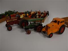 Die-cast And Cast Iron Toy Tractors 