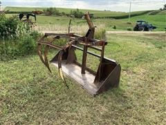 Farmhand F11 Bucket W/Grapple Forks 