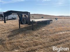 1999 F&M Enterprises T/A Gooseneck Flatbed Trailer 