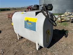 John Deere Plus 50 Oil Storage Tank W/Pump, Hose, & Nozzle 