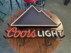 Coors Light Hanging Lighted Sign 