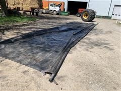 Hopper Bottom Tarp With Mounting Brackets 