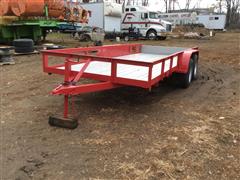 1987 Homemade 8X16 T/A Utility Trailer 