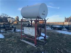 300-Gallon Fuel Tank On Stand 