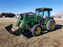 2002 John Deere 5420 MFWD Tractor W/541 Loader 