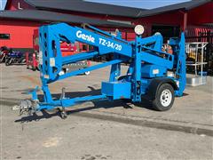 2005 Genie TZ34/20 Towable Articulated Boom Lift 