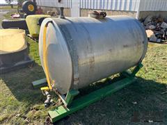 400-Gallon Stainless Steel Tank On Skids 