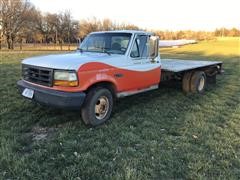 1995 Ford F350XL Flatbed Truck (INOPERABLE) 