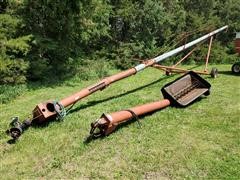 Peck 8" X 61' Auger With Swing-Out Hopper 