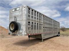 2001 Wilson PSDCL-362 T/A Aluminum Livestock Trailer 