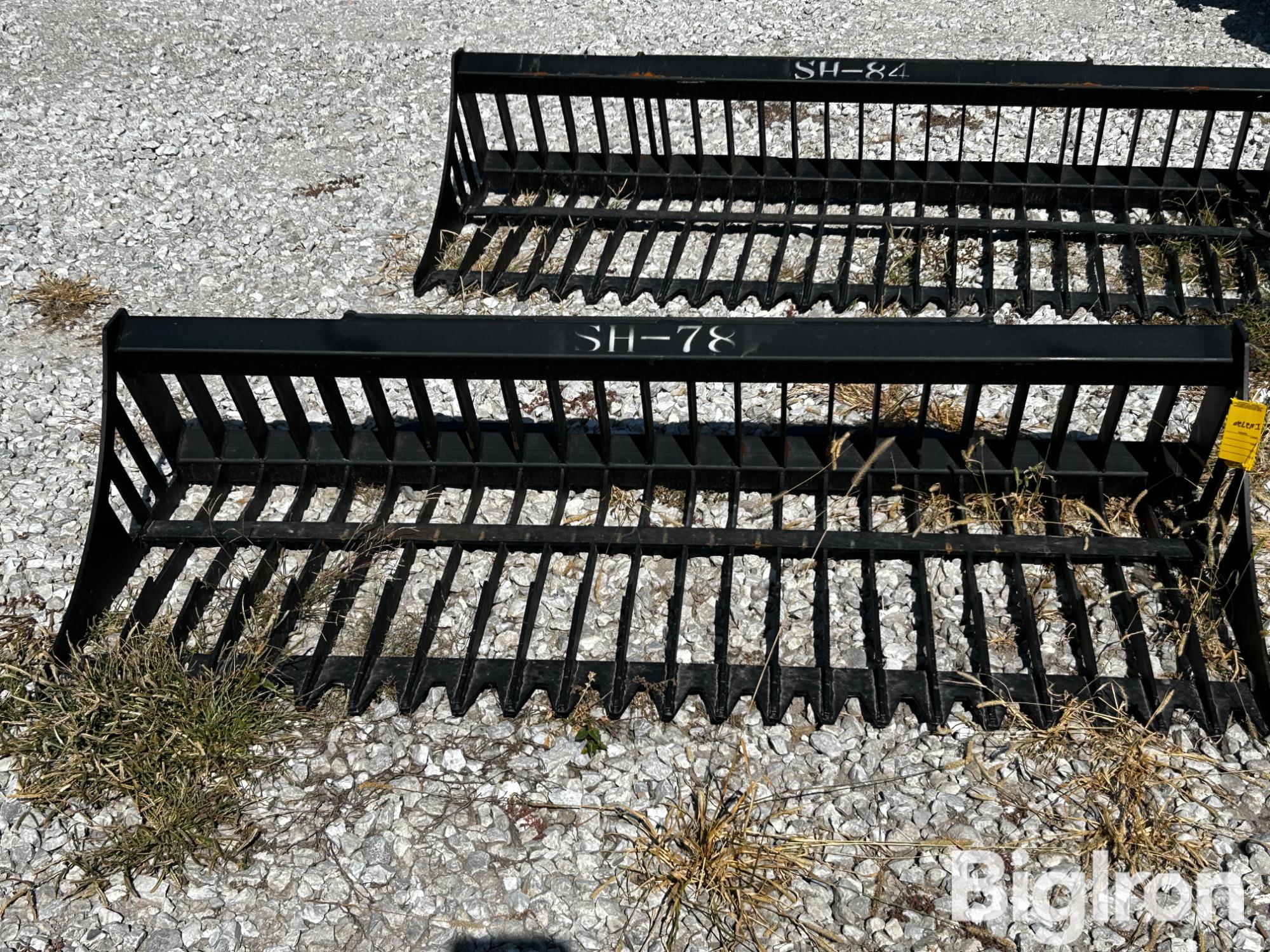 2024 Greatbear 78" Skid Steer Rock Bucket 