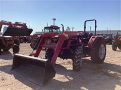 2018 Mahindra 6065 PST MFWD Compact Utility Tractor W/Loader 