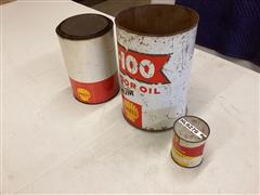 Shell Oil Cans 