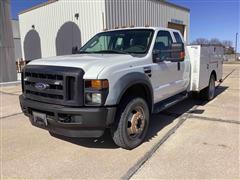 2008 Ford F450 XL Super Duty 4x4 Extended Cab Utility Truck 