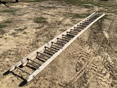 40’ Wooden Extension Ladder 