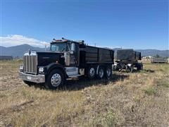 1975 Kenworth W900 Tri/A Dump Truck & 1984 Empire Likens Pup Trailer 