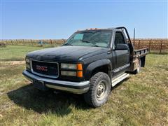 1998 GMC 3500 SLE 4x4 Flatbed Pickup 